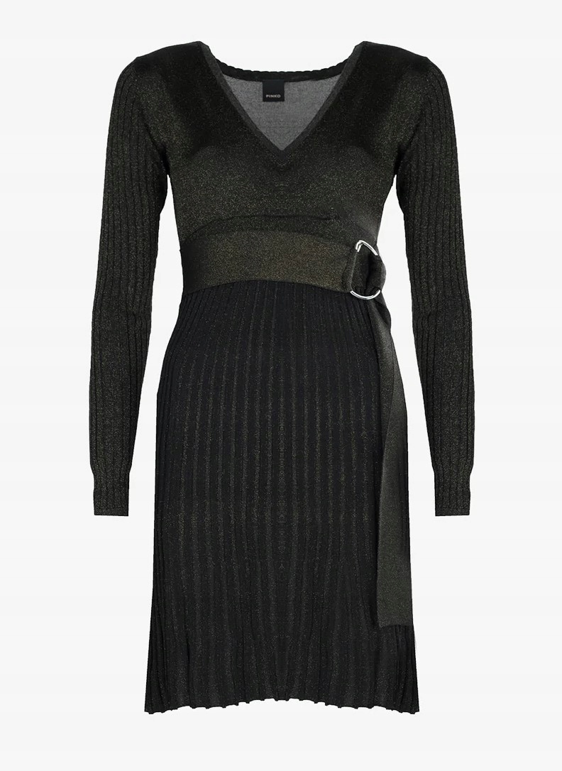 Pinko Šaty pletená z lurexu Iacco L 40