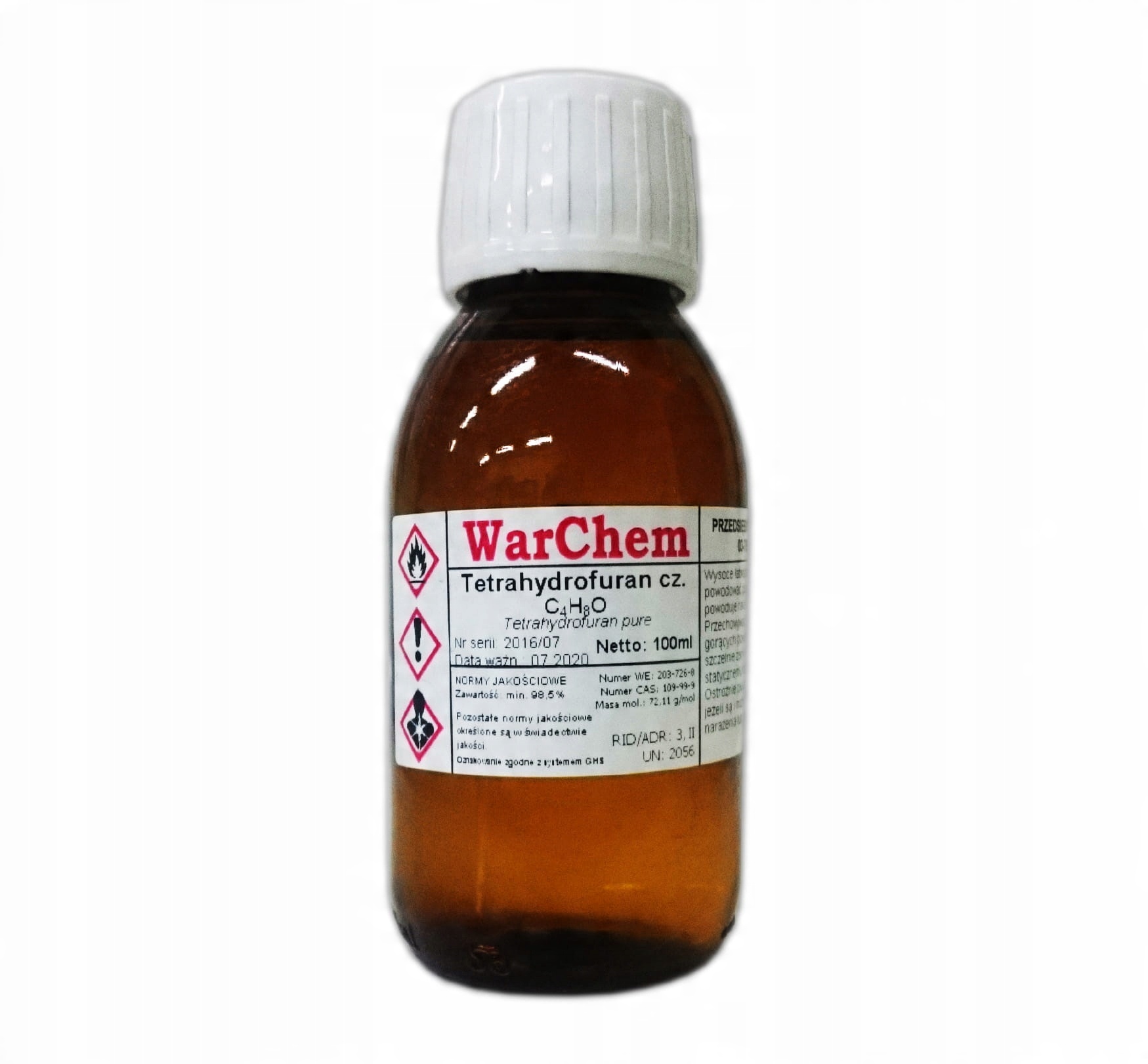 

Tetrahydrofuran Thf 100ml Warchem [58524]