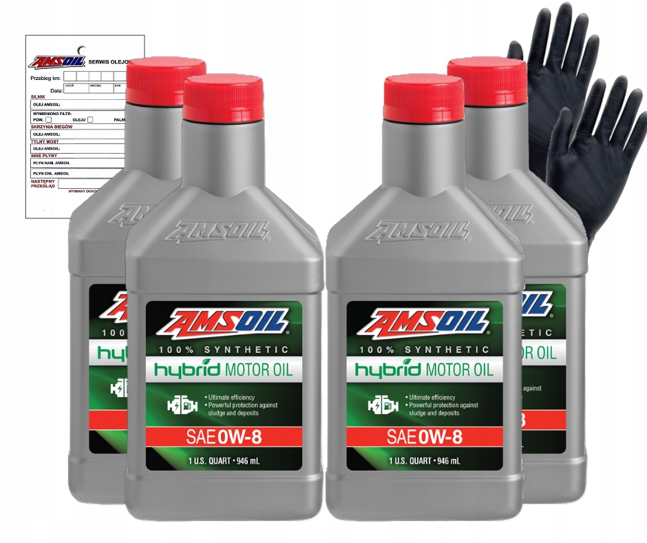 Amsoil Hybrid Motor Oil 0W8 0,946 l sada 4 ks