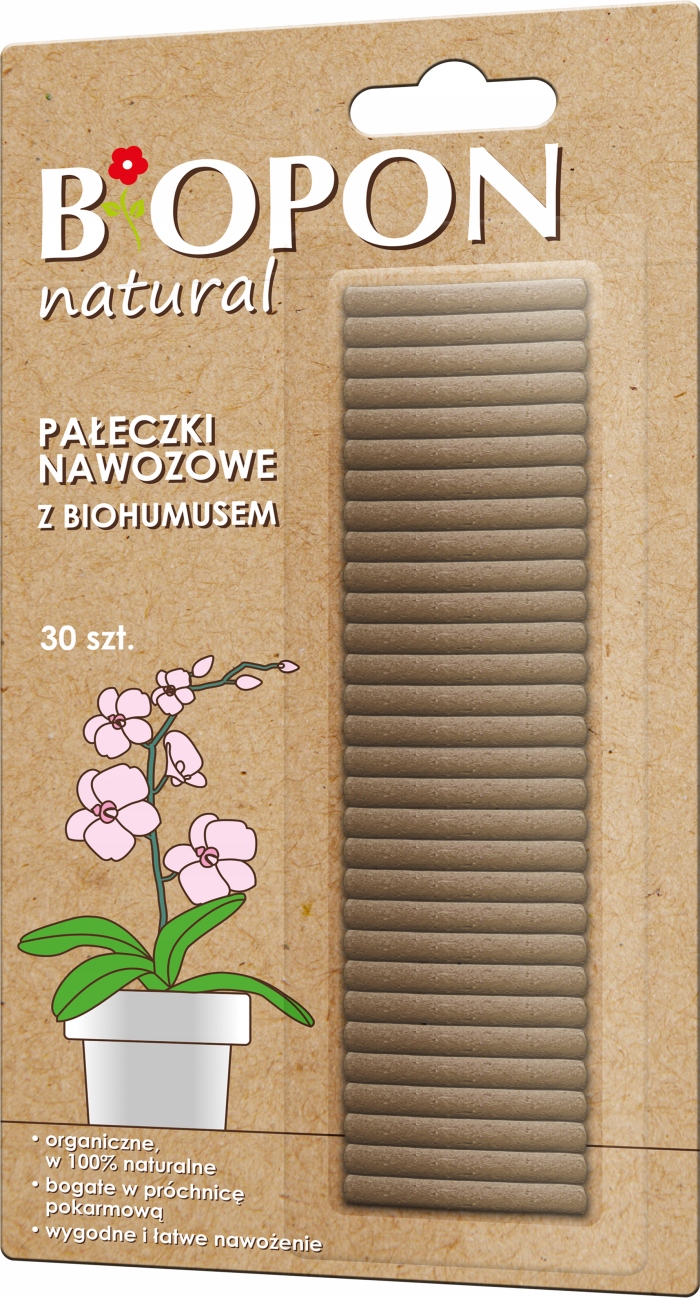 

Pałeczki Biohumus Biopon nawozowe 30szt.