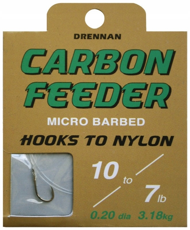 Haczyki Drennan Carbon Feeder Przypon Nr16