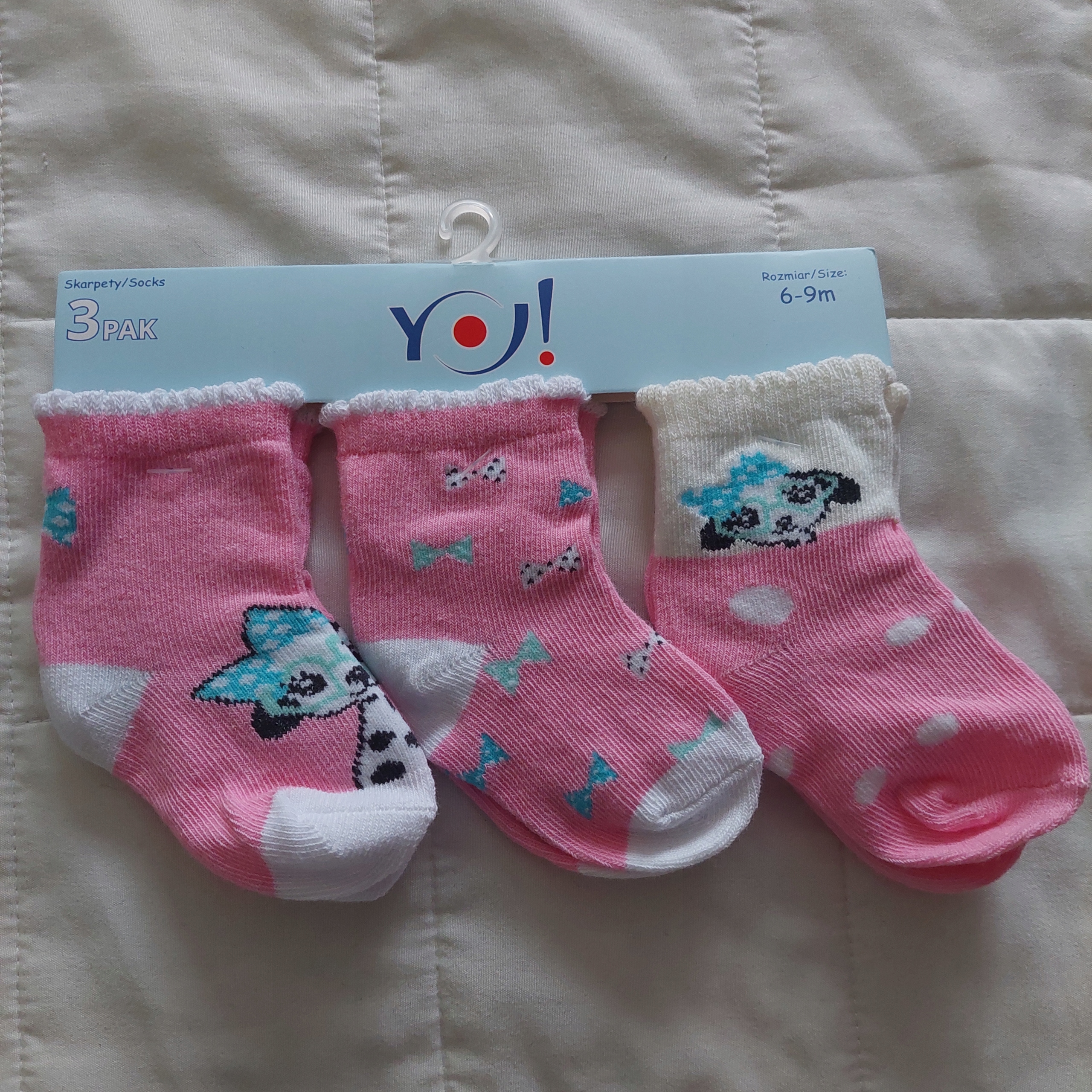 

3pak skarpetki Yo Club 6-9 miesięcy