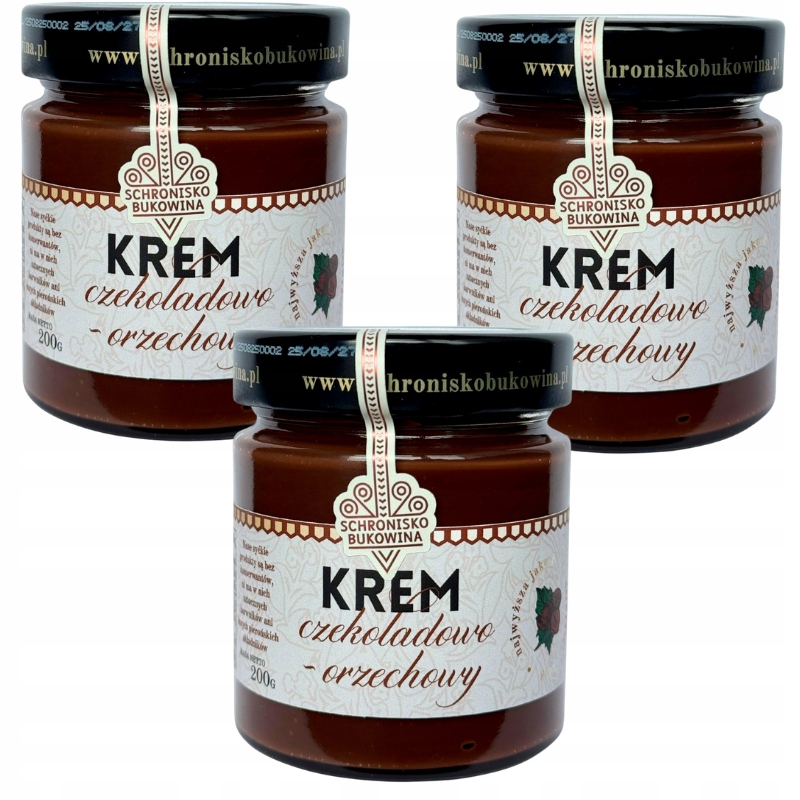 Levně Čokoládovo-oříškový krém 200 g Schronisko Bukowina Sendvičový dezertní útulek