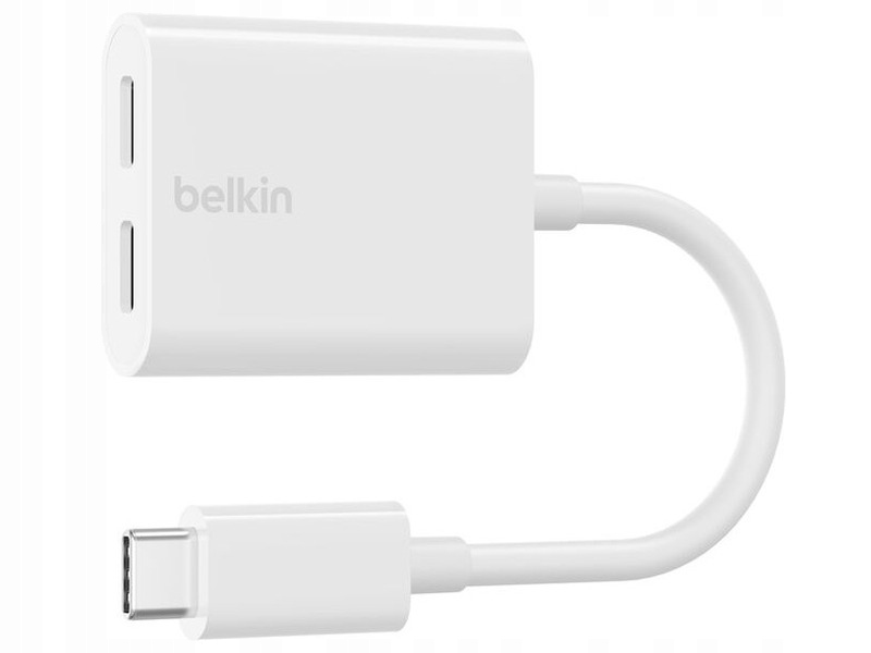 Adapter Usb Typ-C 2x Usb Typ-C Belkin F7U081BTWH Biały Ładowarka