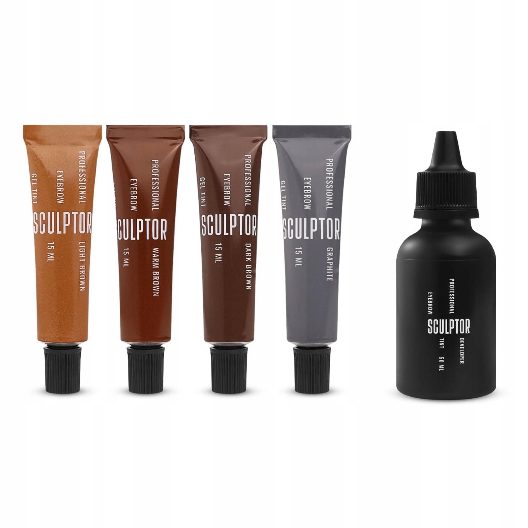 Sculptor gel tint Sada barev 4 odstíny 15 ml Oxidant 3% 50 ml