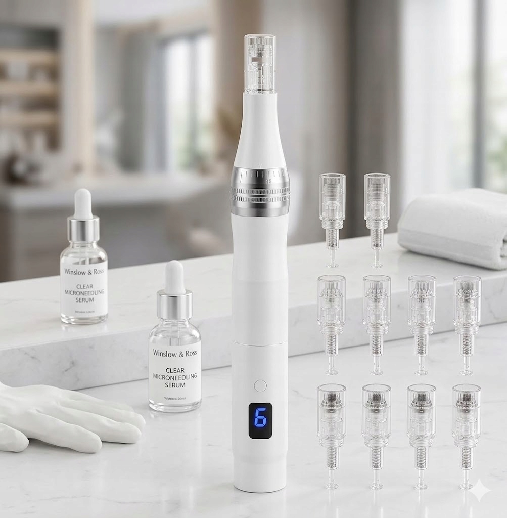 Dermapen Vicloon pro mikropropichování LCD 12 bezdrátových náplní