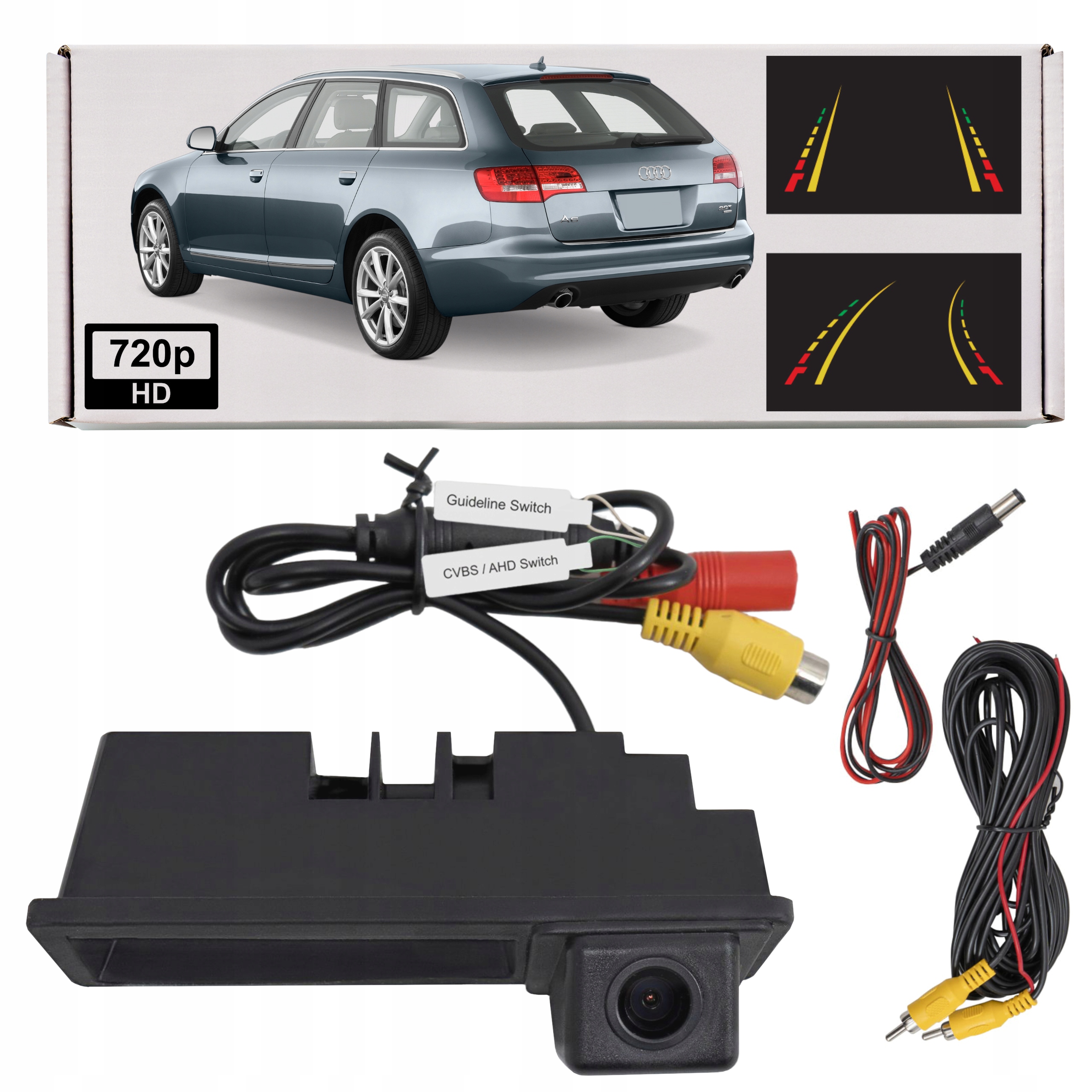 Audi A6 C6 2004-2011 Kamera Cofania Full Hd Dynamiczne Linie