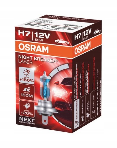 Лампа H7 OSRAM Night Breaker Laser 55W O64210NL