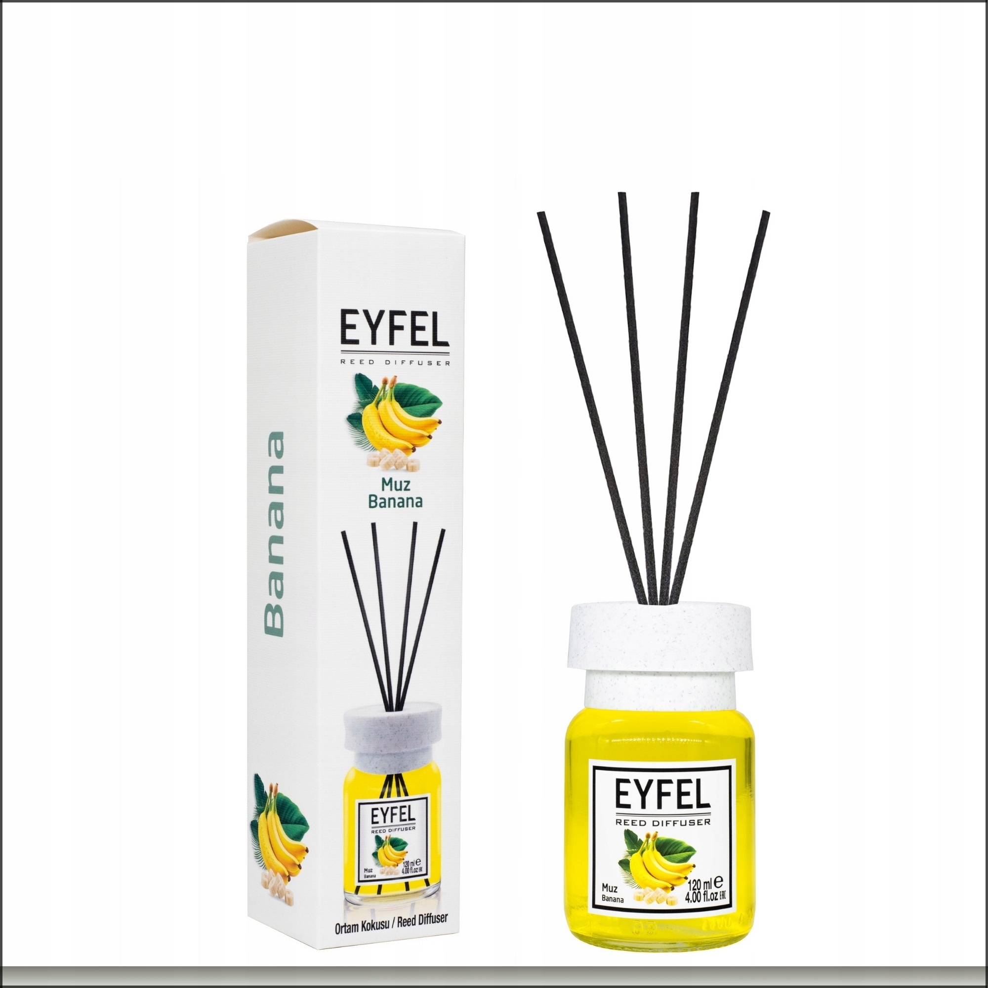 BANAN EYFEL - ZAPACHY DO DOMU PATYCZKI 120ml