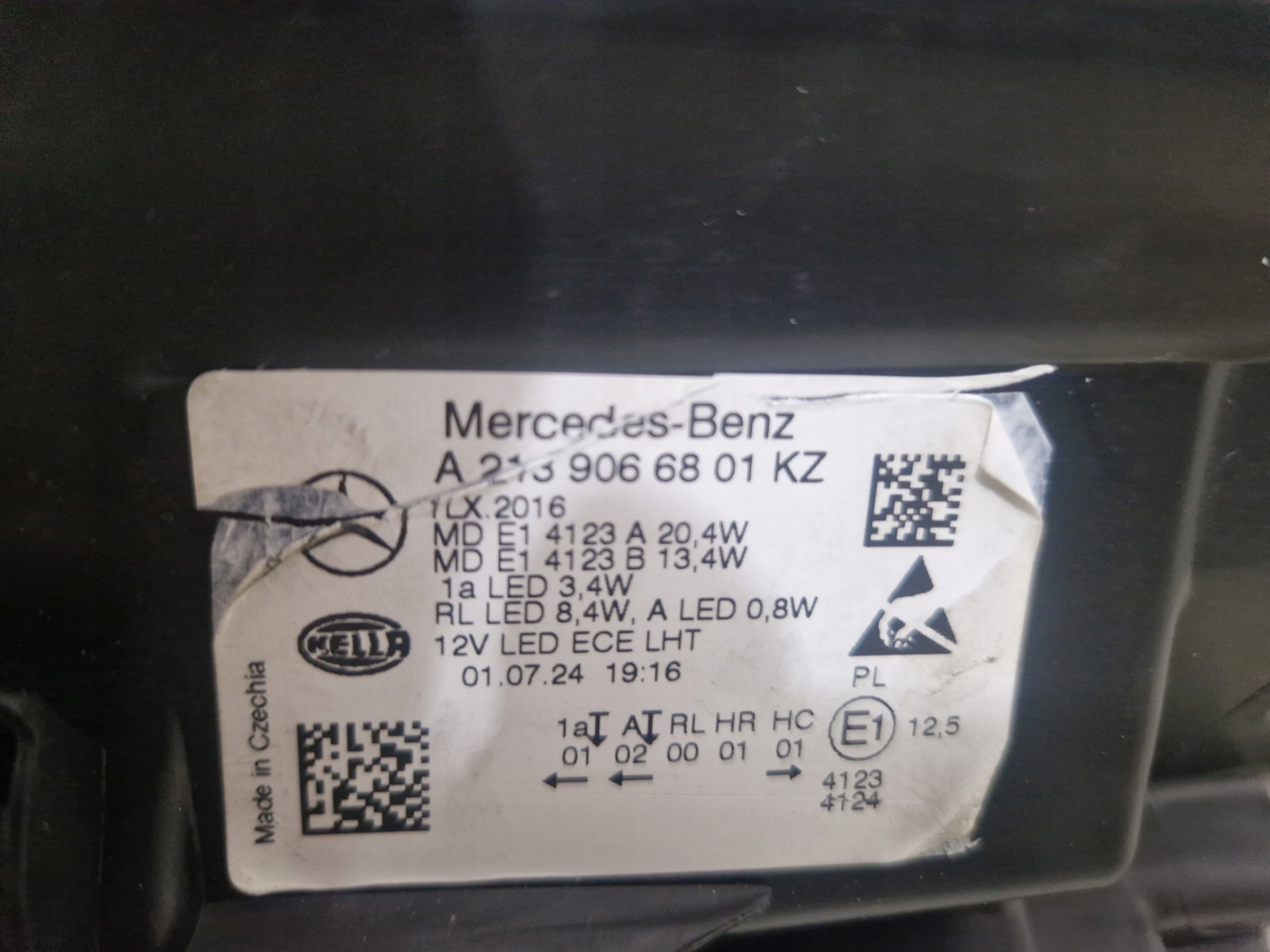MERCEDES E-class W213 light right FULL LED MULTIBEAM A2139066604