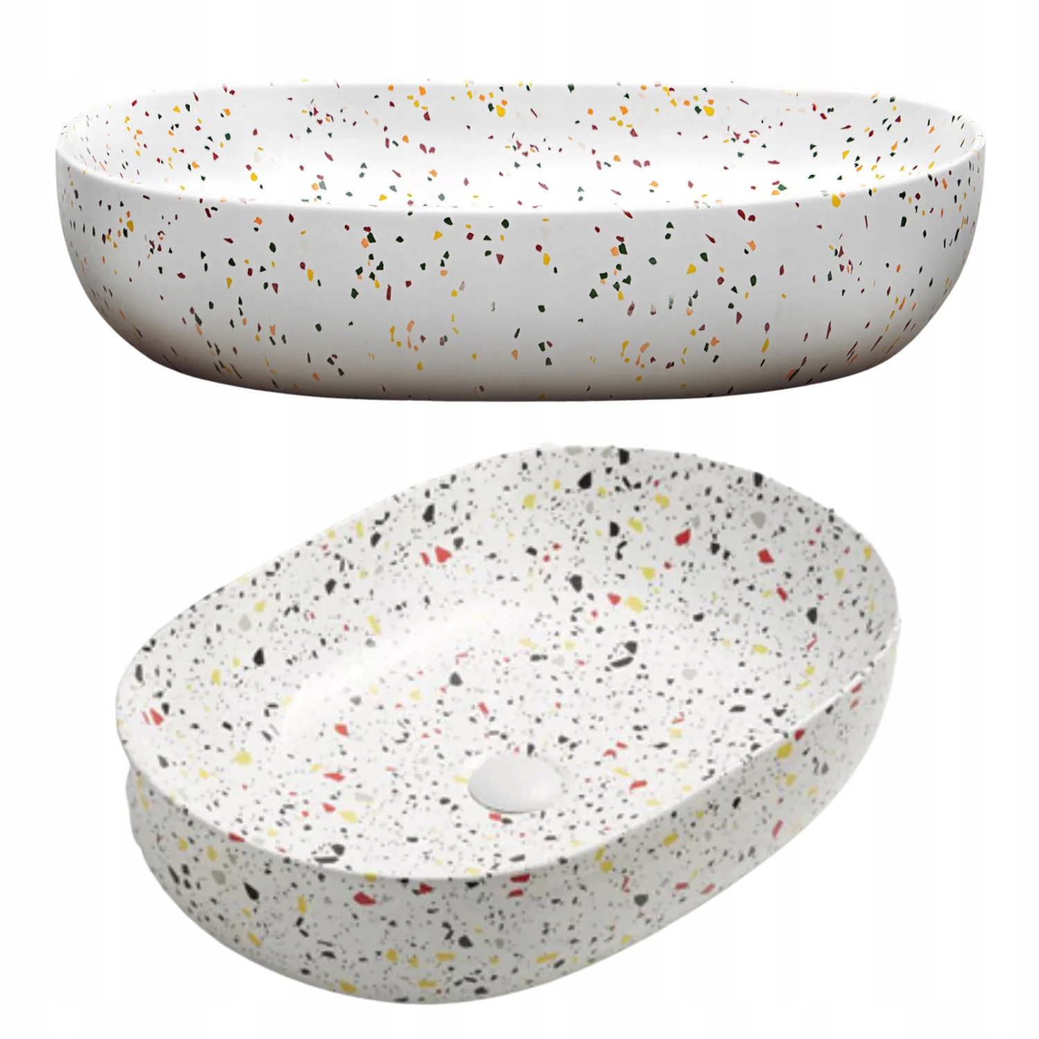UMYWALKA NABLATOWA OWALNA BIAŁY MAT LASTRYKO COMAD LILI 60X41,5 CM Marka Comad