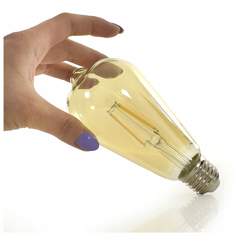 

Żarówka Edison 650lm Gruby Gwint E27 Led 6W Łezka