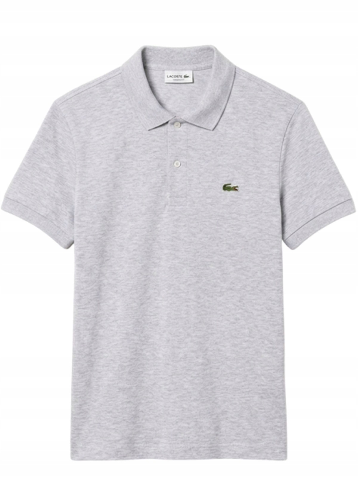 Pánská polokošile Tričko pro každodenní nošení Lacoste DH2050 00 Cca Šedá L