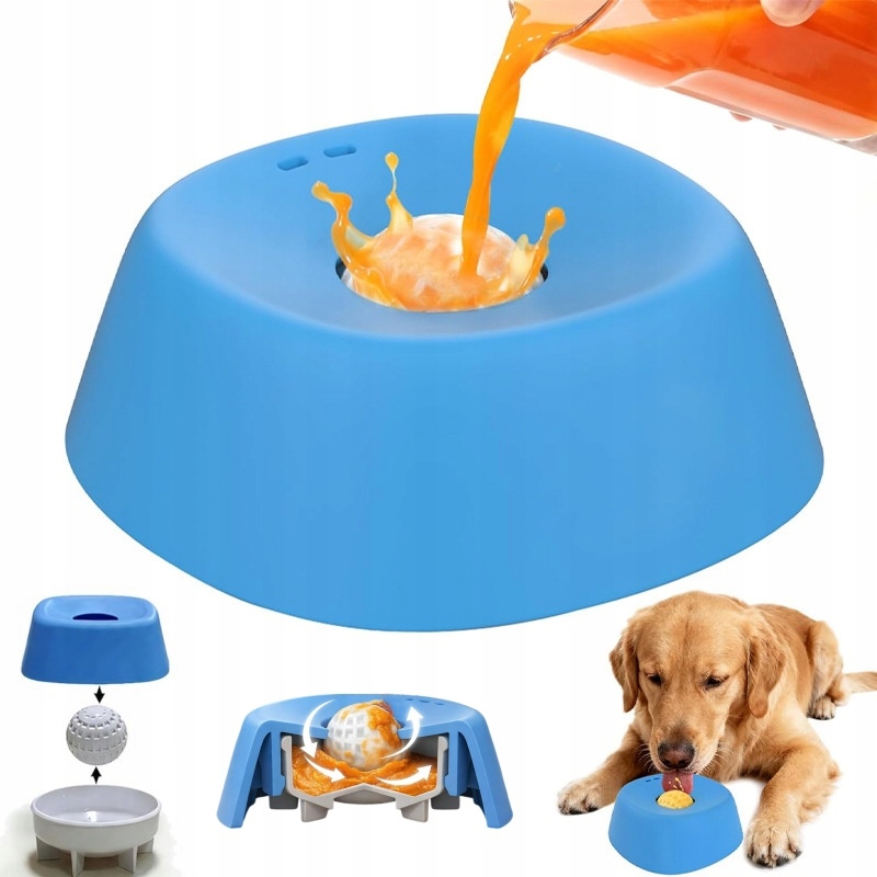 Miska/lízání pro psa zpomalující jídlo jogurt a tekuté pamlsky