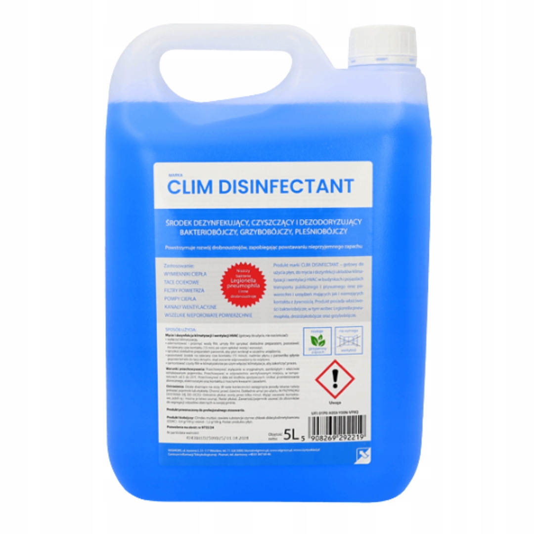 Preparat Czyszczący CLIM Disinfect 5l