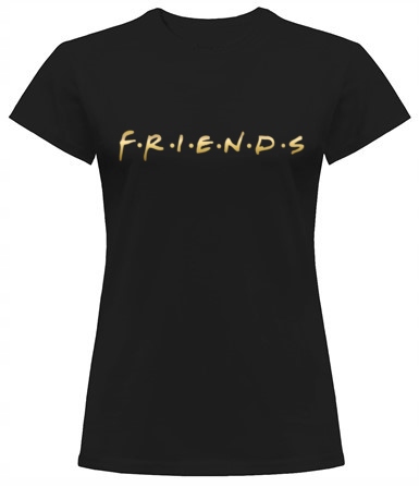 

Damska Koszulka T-shirt Friends Złoty Tu XL