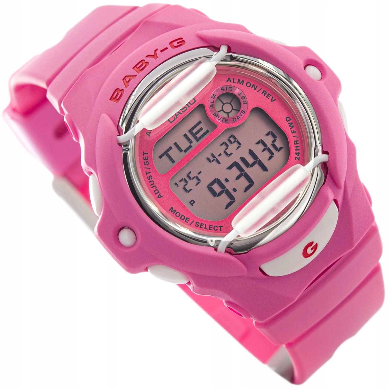 Dámské Hodinky Casio BG-169CH-4ER Baby-g Růžové S Řemínkem, Vodotěsnost 200M, Vintage