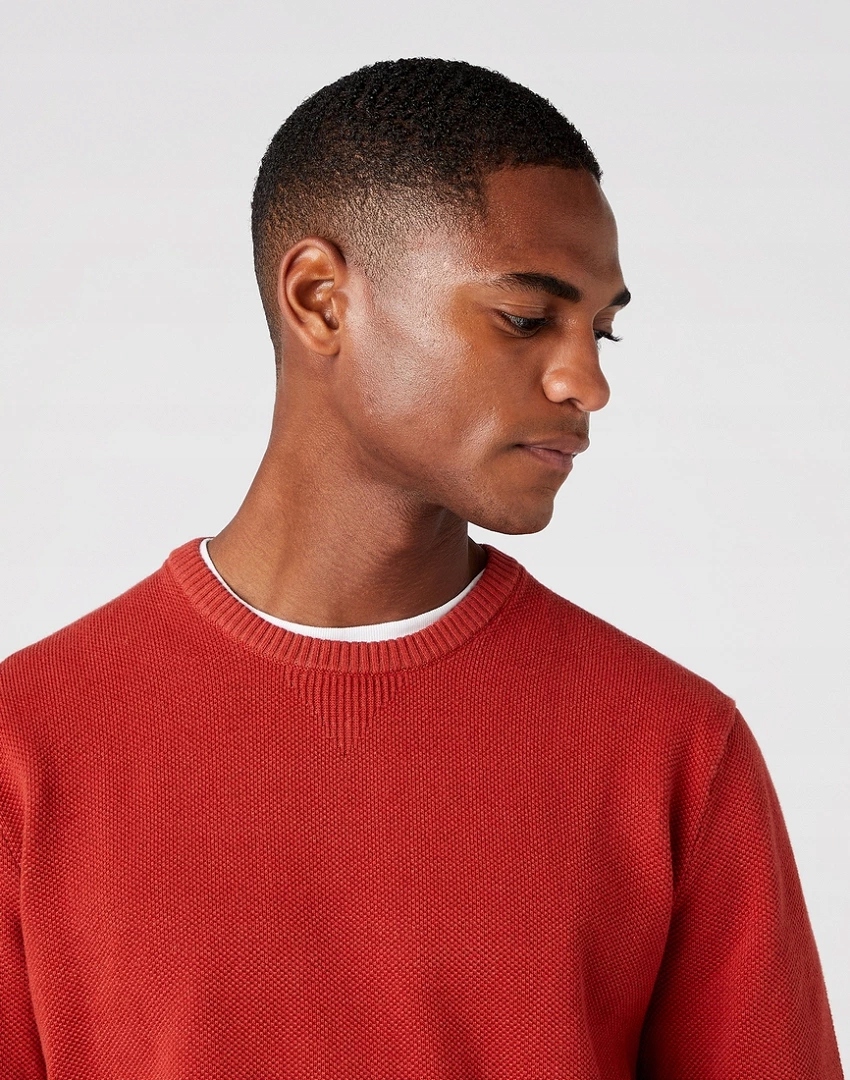 WRANGLER TWO TONE CREW NOVA RED W8C6RLXDQ XL Rozmiar XL