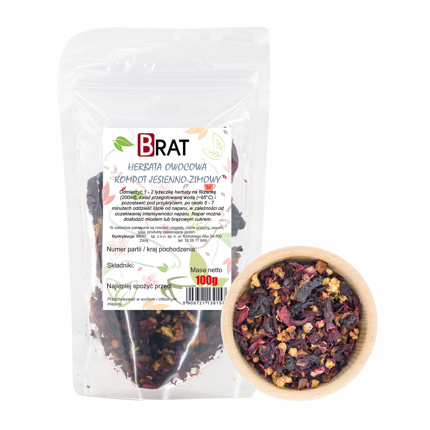 Levně Brat Čaj Podzimně-zimní kompot 100g