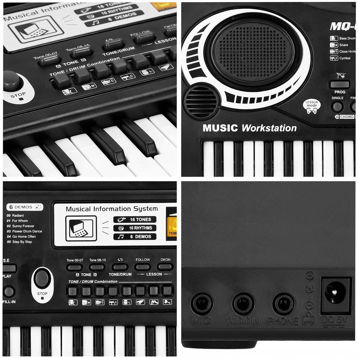 KEYBOARD Organy Pianino DLA DZIECI Organki Elektryczne + Mikrofon Pianinko Szerokość produktu 17 cm