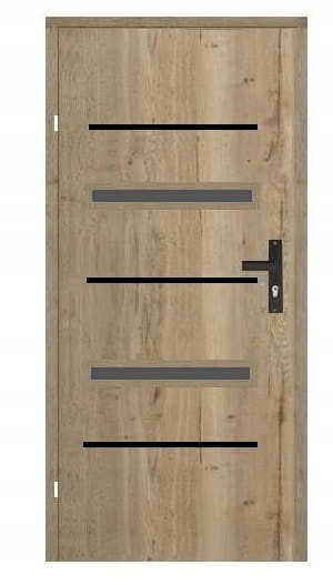 DRZWI WEWNĘTRZNE POKOJOWE FIONA BLACK STOLDREW RÓŻNE KOLORY 90 LEWE