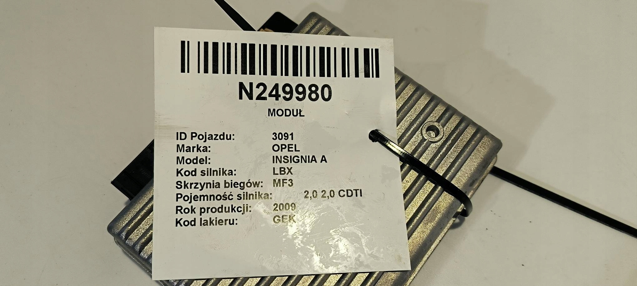 module 13334027 OPEL INSIGNIA A