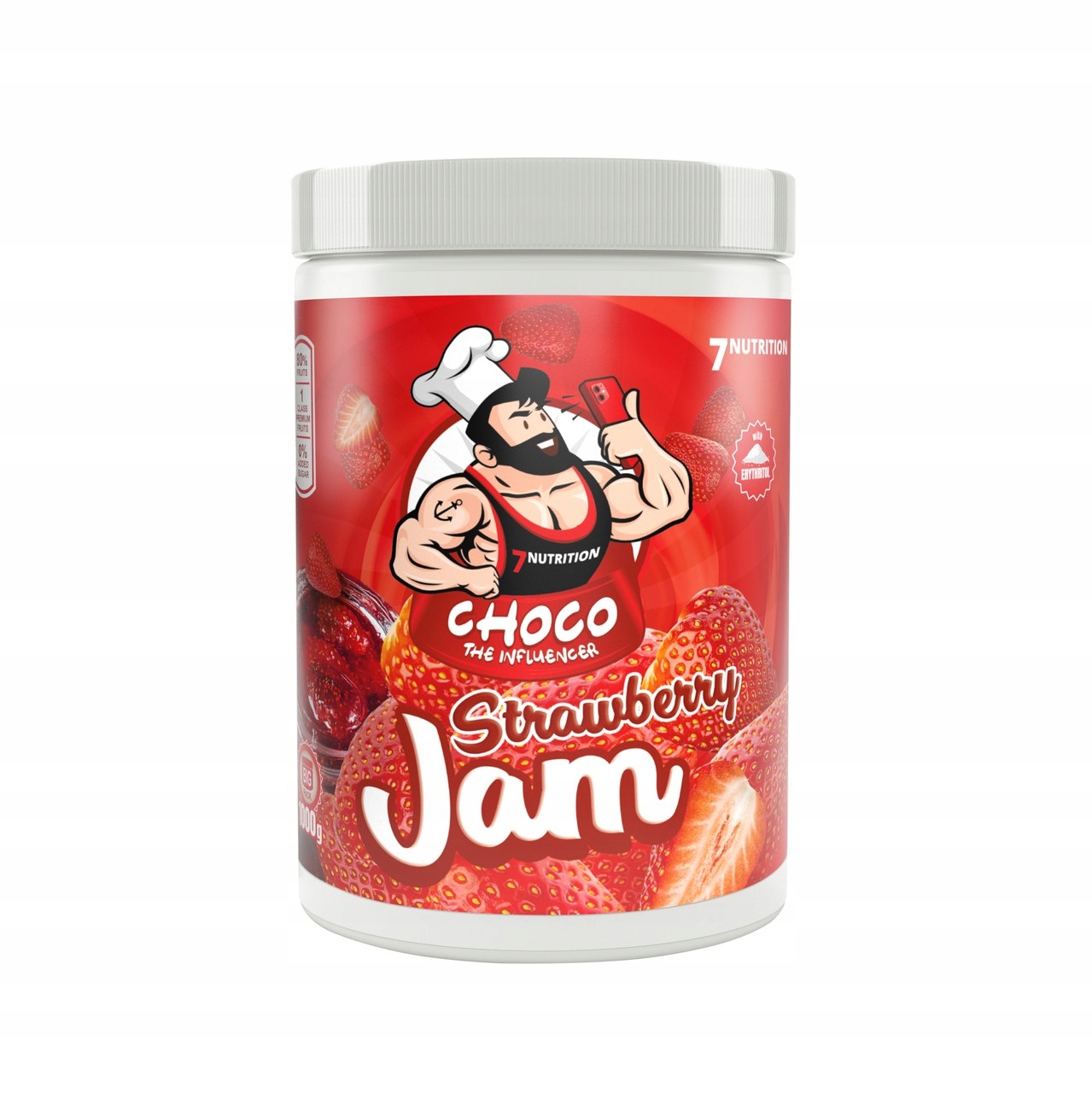 Levně 7NUTRITION Strawberry Jam 1000 G Džem Bez Cukru