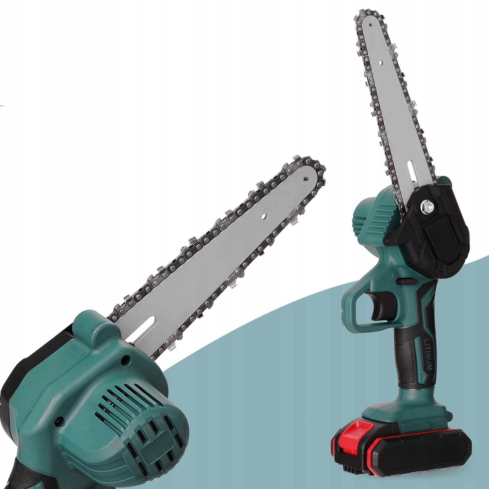 ELEKTRYCZNA Piła łańcuchowa 21V, 2 baterie Seria Piła Łańcuchowa ELEKTRYCZNA PILARKA