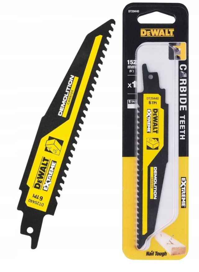 

Dewalt DT20430 Brzeszczot Do Metalu 1520mm Carbide