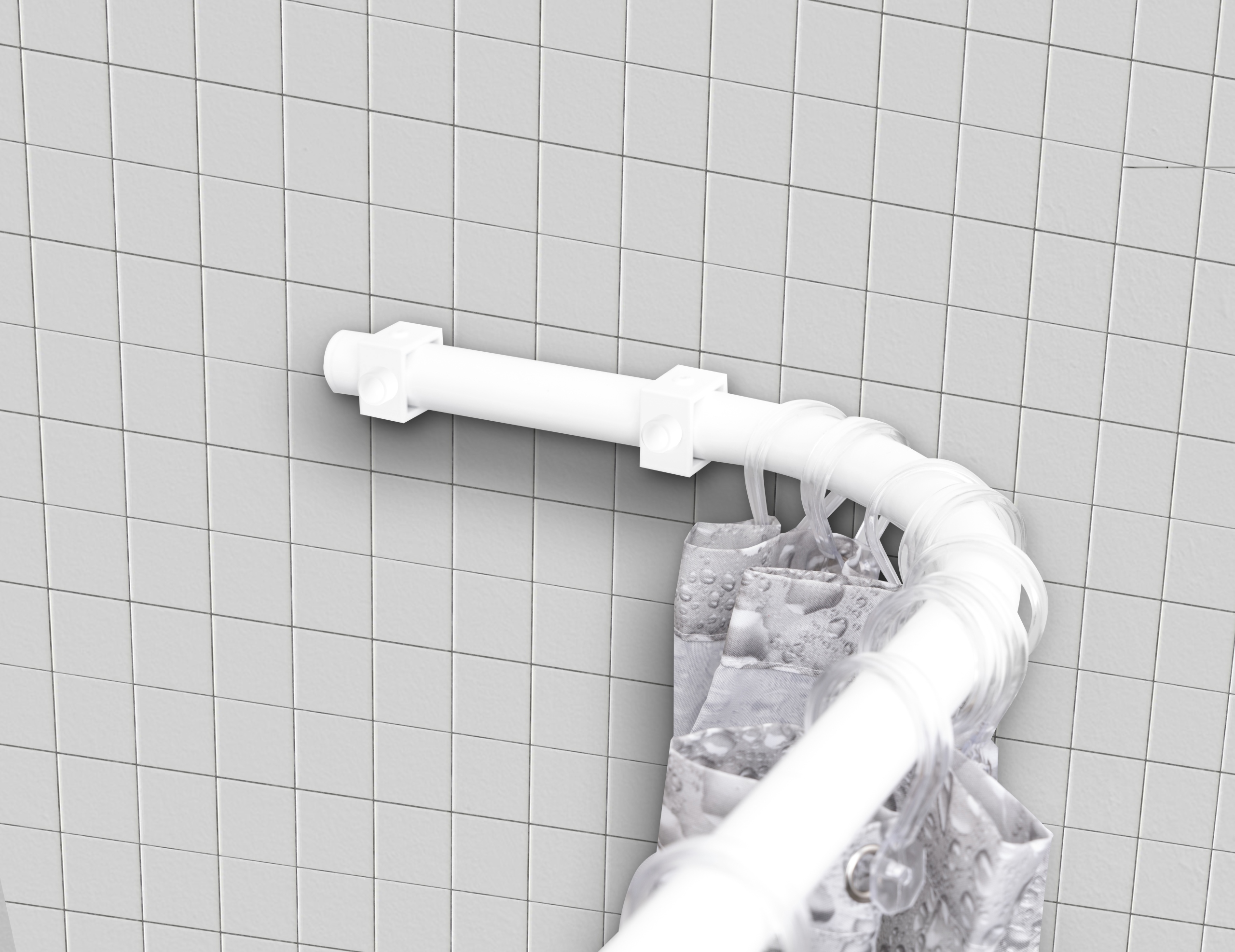 DRĄŻEK DO ZASŁONY PRYSZNICOWEJ KĄTOWY 60X140X60 Marka Sasko