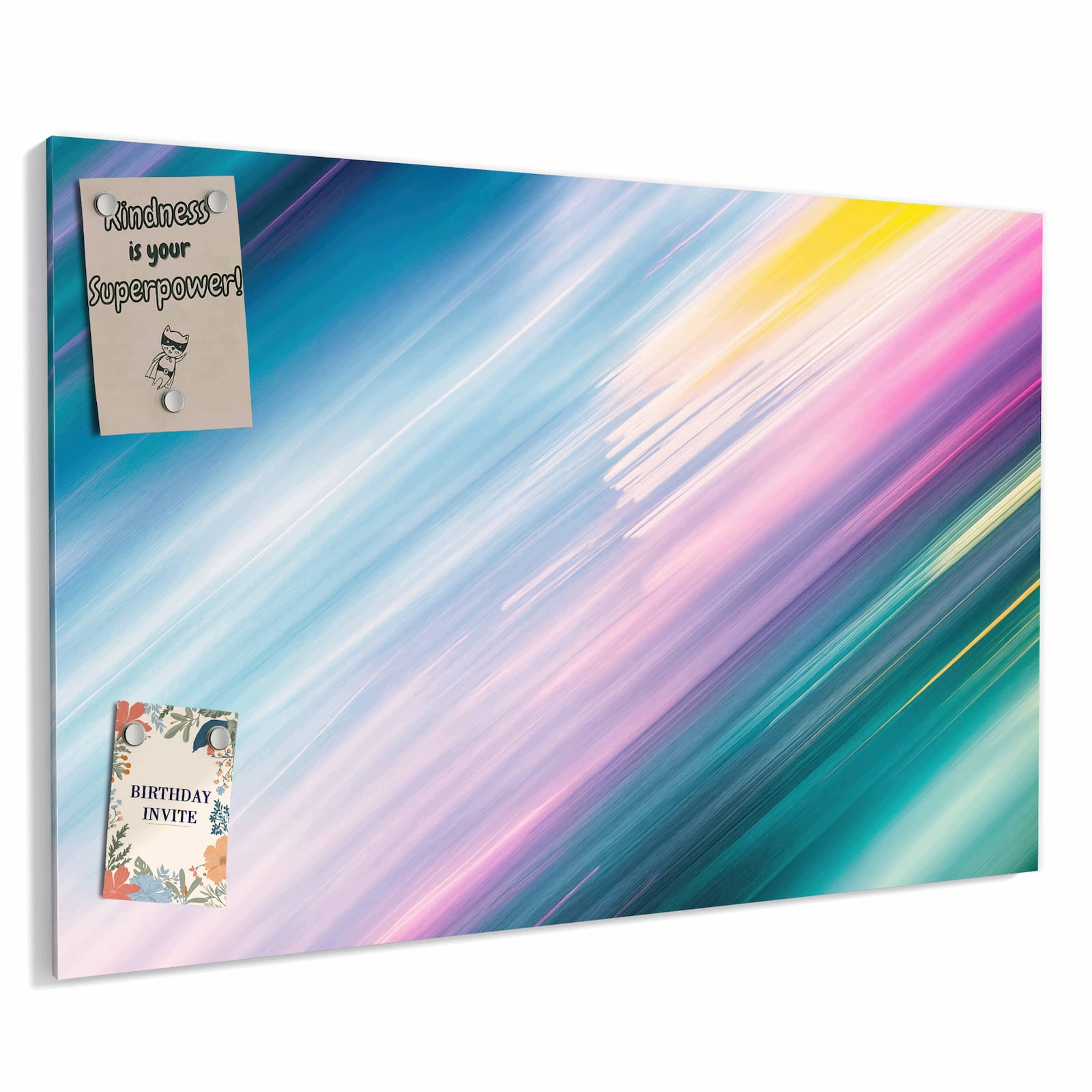 Magnetická tabule Barevné Vzor v pruhy 90 × 60 cm