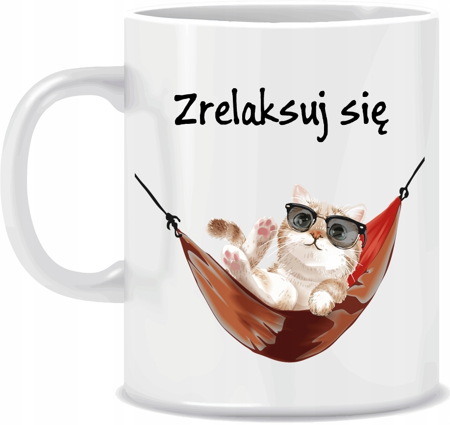 

Kubek Kot Kotek śmieszny napis Prezent