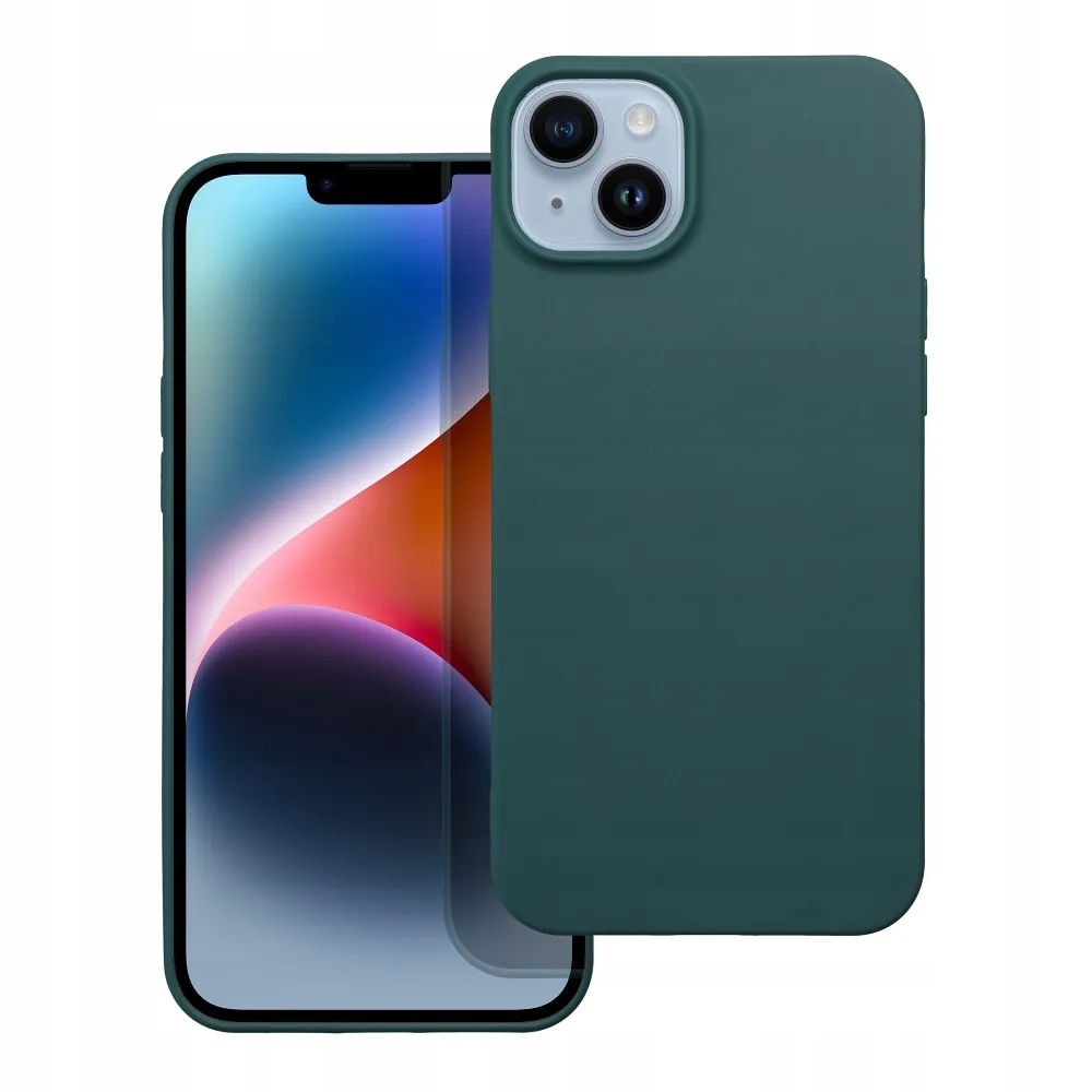Futerał Matt do Samsung A14 5G A14 4G ciemnozielony