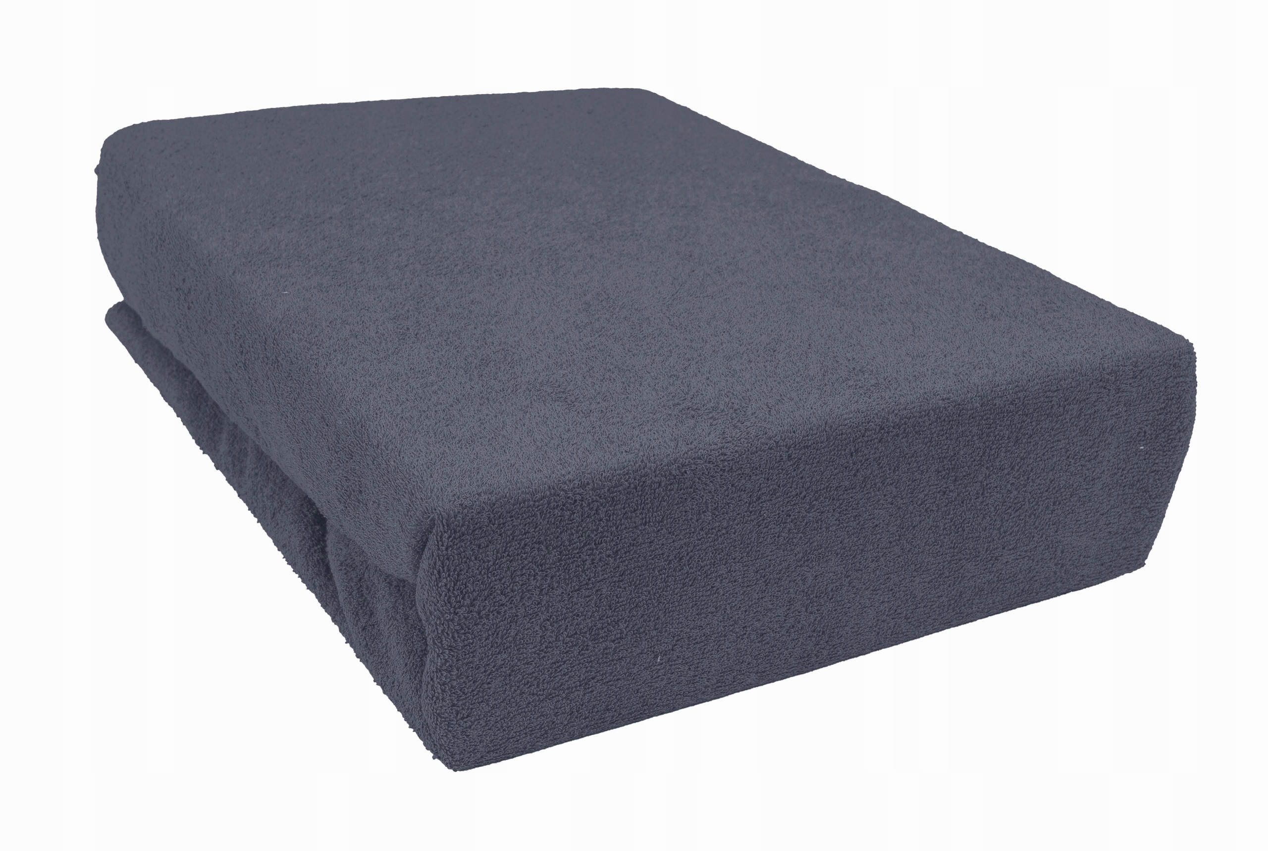 

Prześcieradło frotte z gumką 180x200 szare c Grube