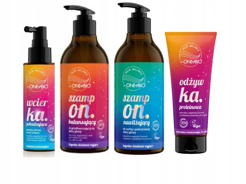 Zestaw OnlyBio 2x szampon + wcierka + odżywka