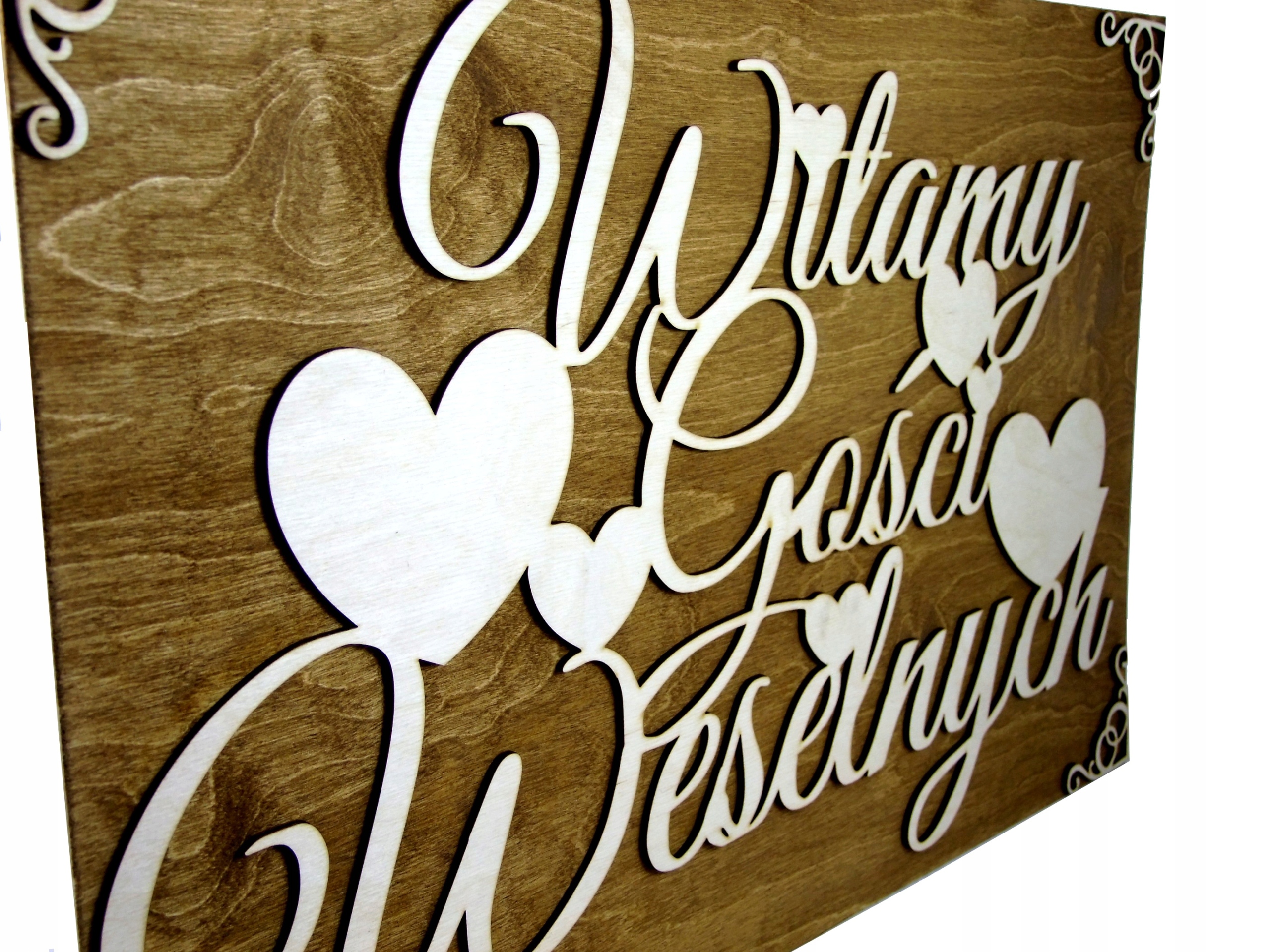 Witamy Gości Weselnych Witająca Tablica Duża 60cm Nazwa tablica