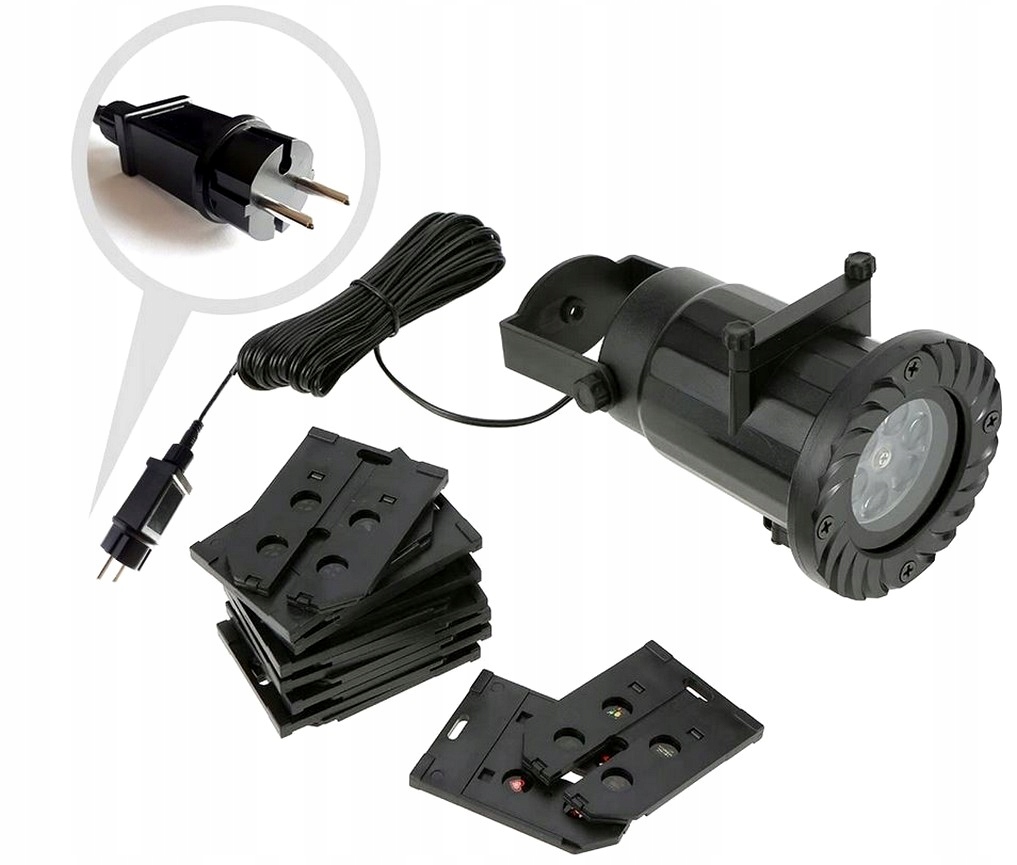 PROJEKTOR LASEROWY LED RGB ŚWIĄTECZNY 16w1 OGRODOWY RUCHOMY STAR SHOWER Model PROJEKTOR LEDOWY ŚWIĄTECZNY 16WZO STARS