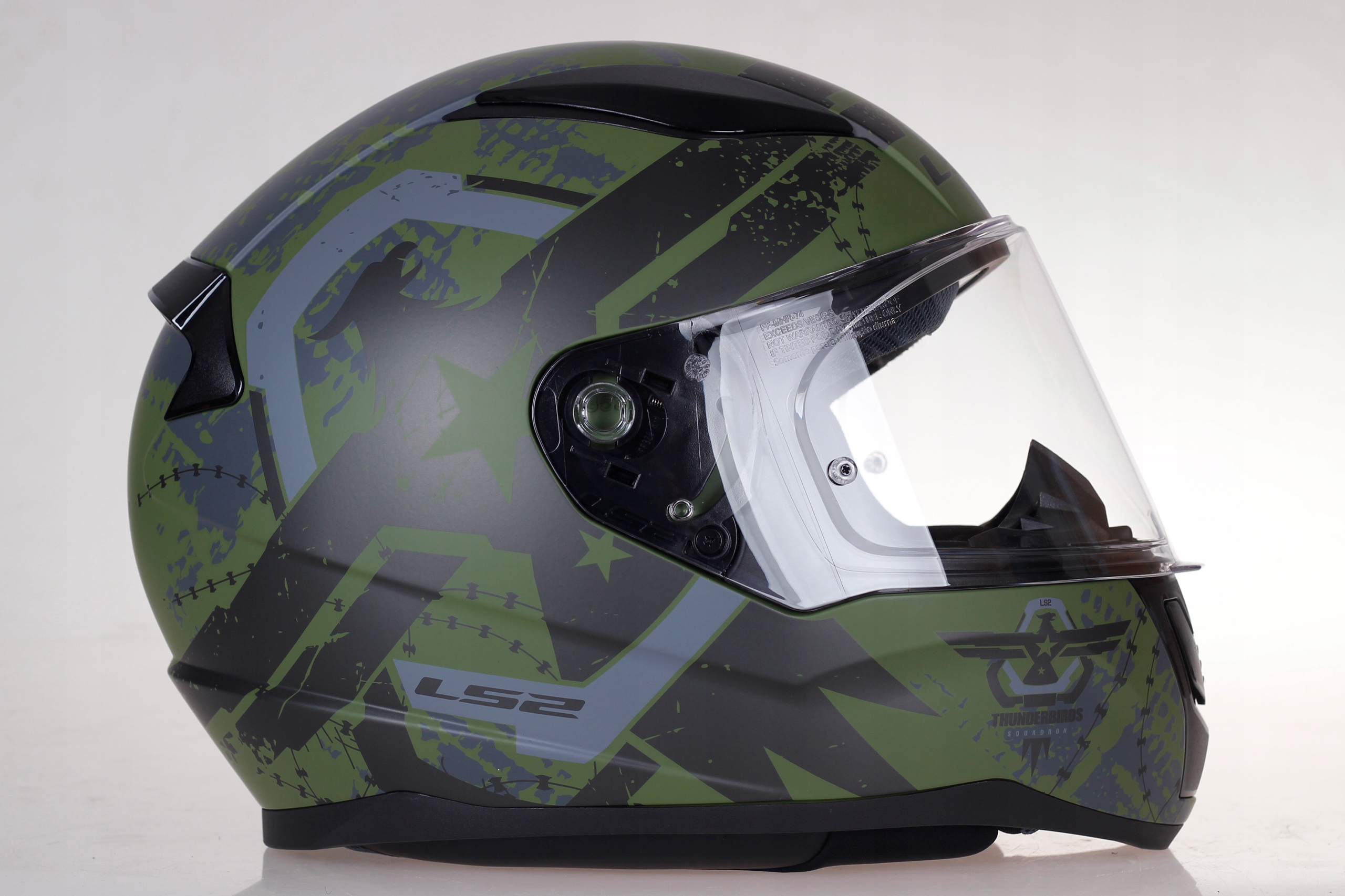 KASK MOTOCYKLOWY LS2 FF353 RAPID II Thunder Birds Military ECE 22.06 Producent LS2