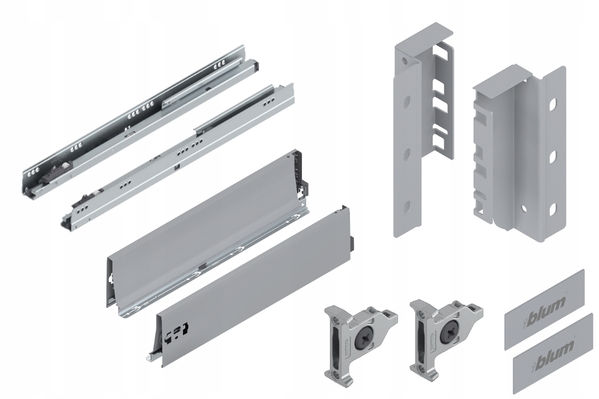 Blum Šuplík 550 Zásuvka střední K šedá 30 kg