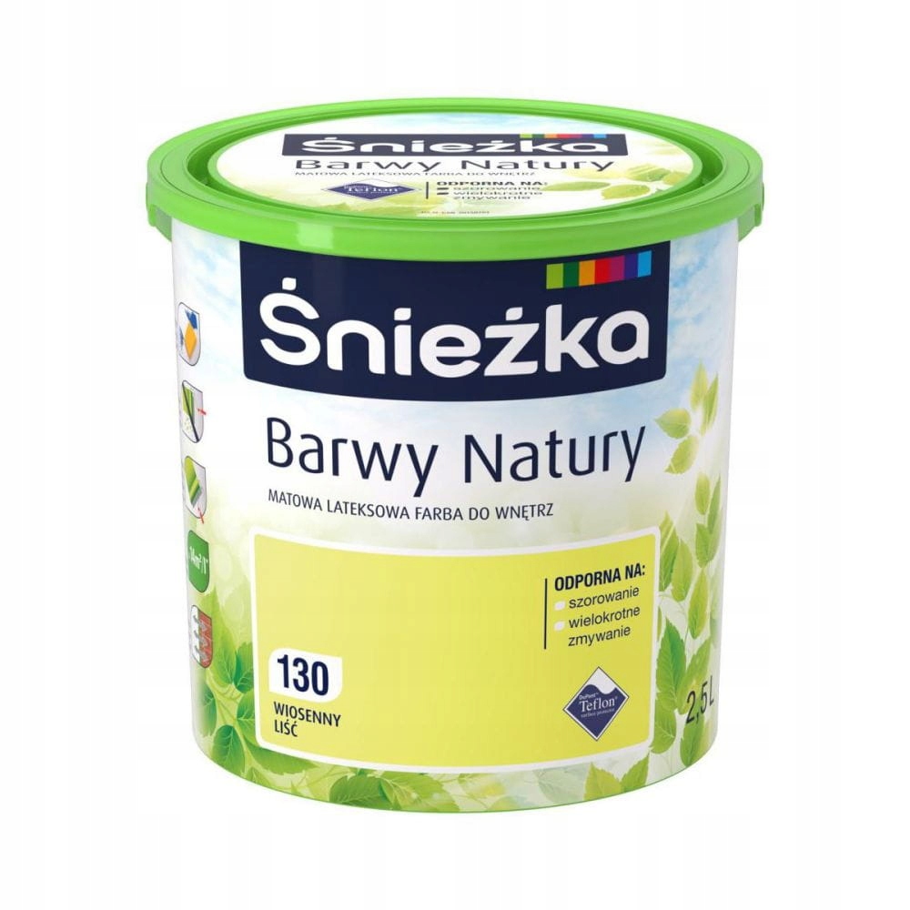 Farba do ścian Barwy Natury 5l 130 Wiosenny Lisć