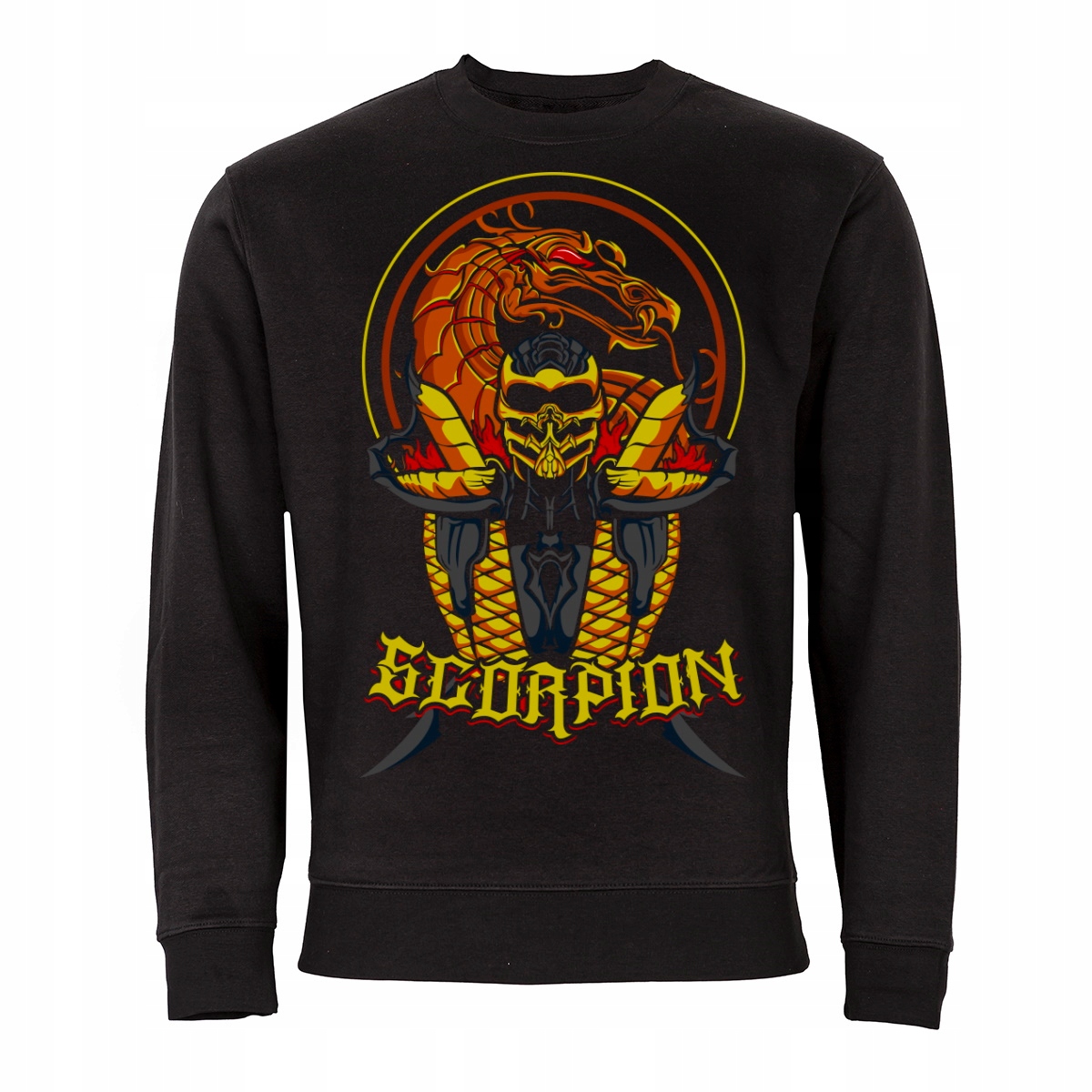 

Czarna Bluza Z Nadrukiem Mortal Kombat Scorpion