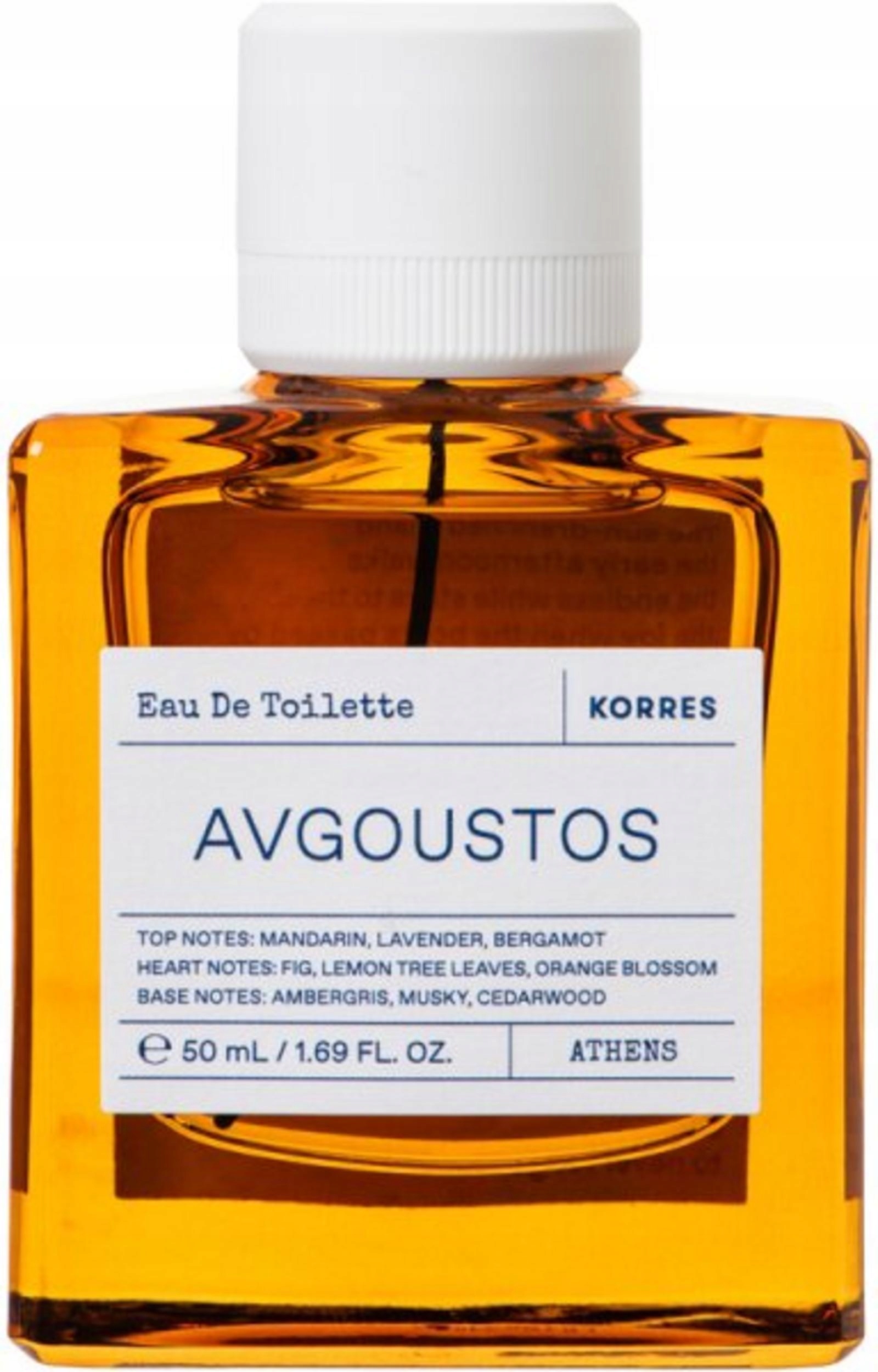 Korres, Avgoustos, Toaletní voda, Unisex, 50 ml