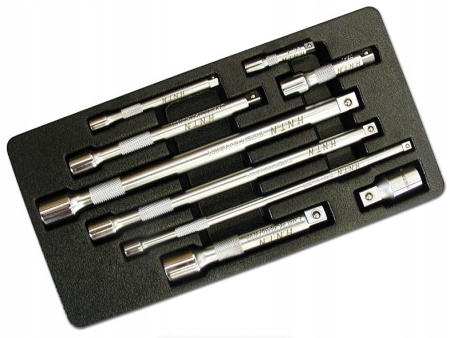 Profesjonalny Zestaw przedłużek HONITON, 1/4, 3/8,, 1/2, 9 elem.