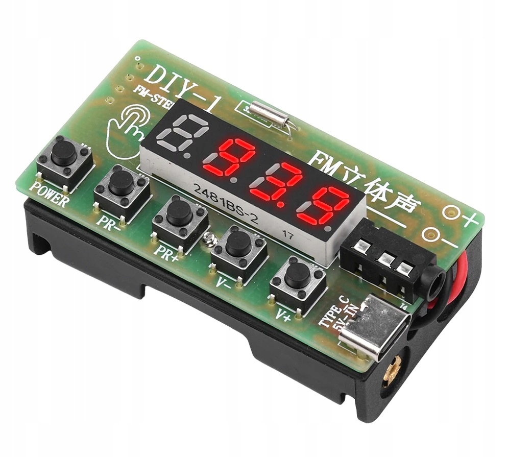 Собранный FM-радио 87-108 МГц цифровой стерео DIY KIT