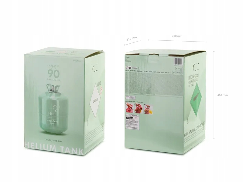 PartyDeco Héliumos palack zöld 90 db lufi Márka Party Deco