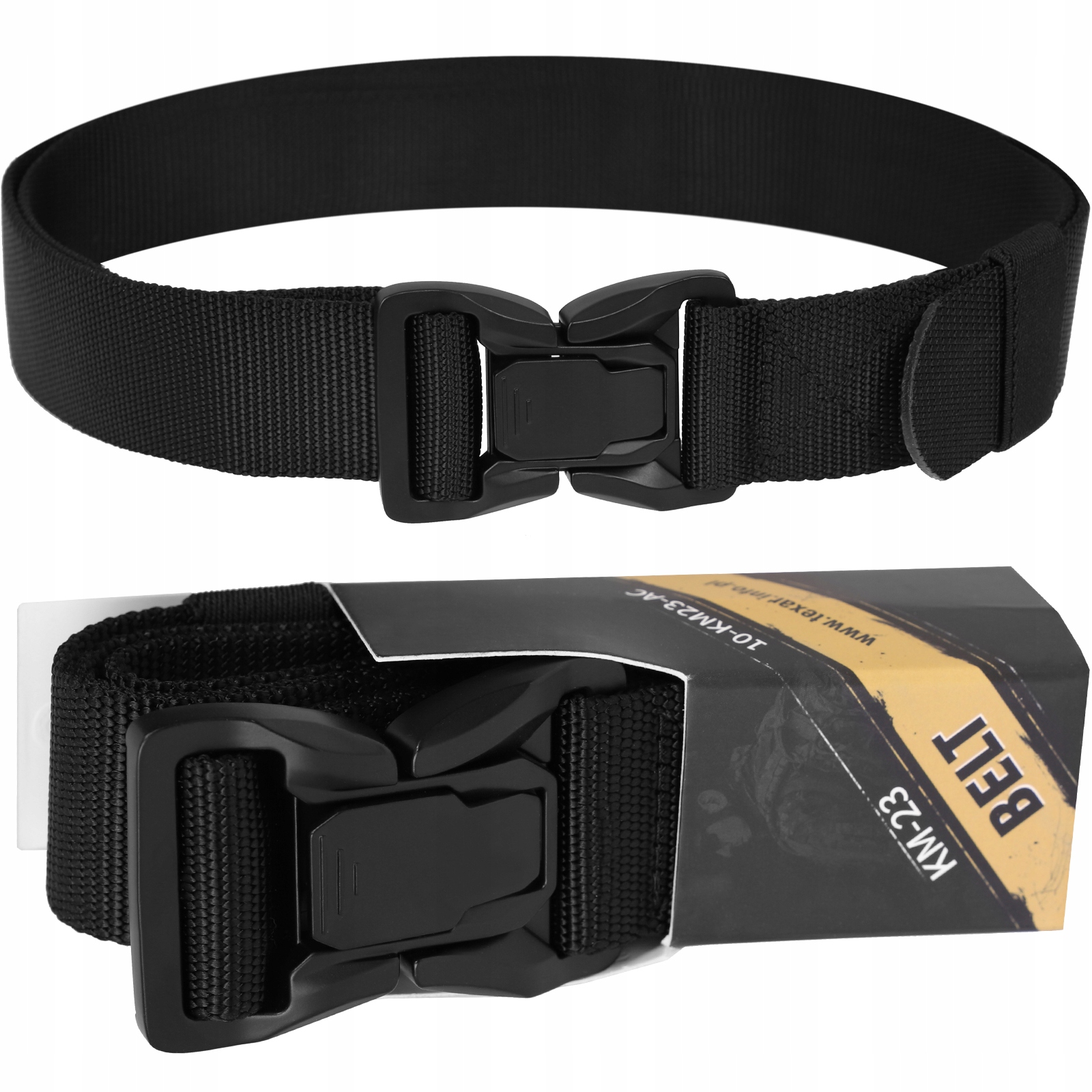 Pas Trekkingowy Texar KM-23 Sportowy Turystyczny Quick Release Czarny M