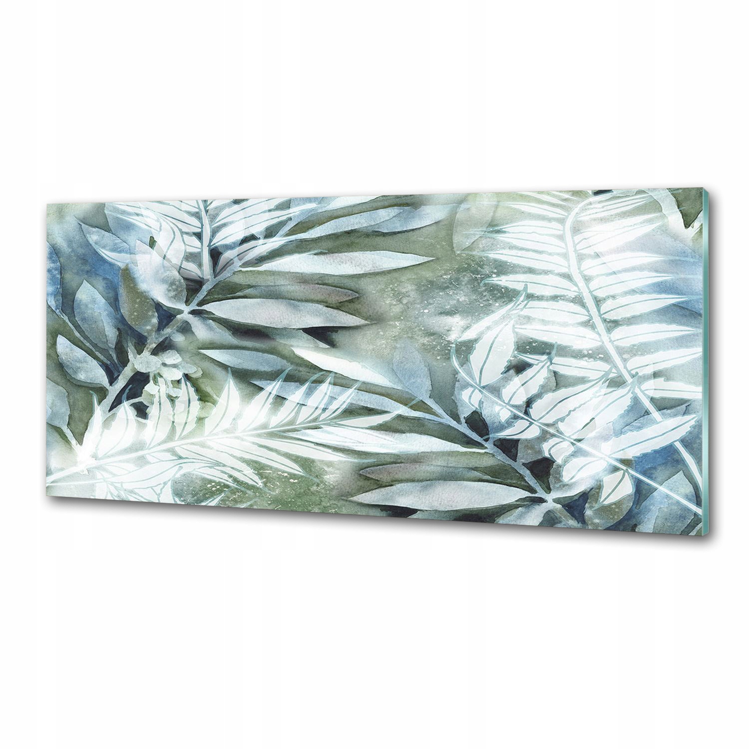 Sklenený panel do kuchyne Listy 125 x 50 cm Lepidlo