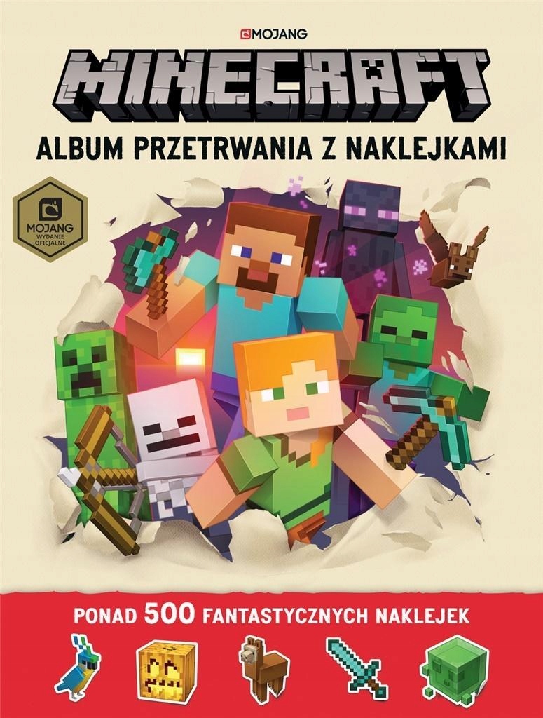 

Minecraft. Album Przetrwania Z Naklejkami