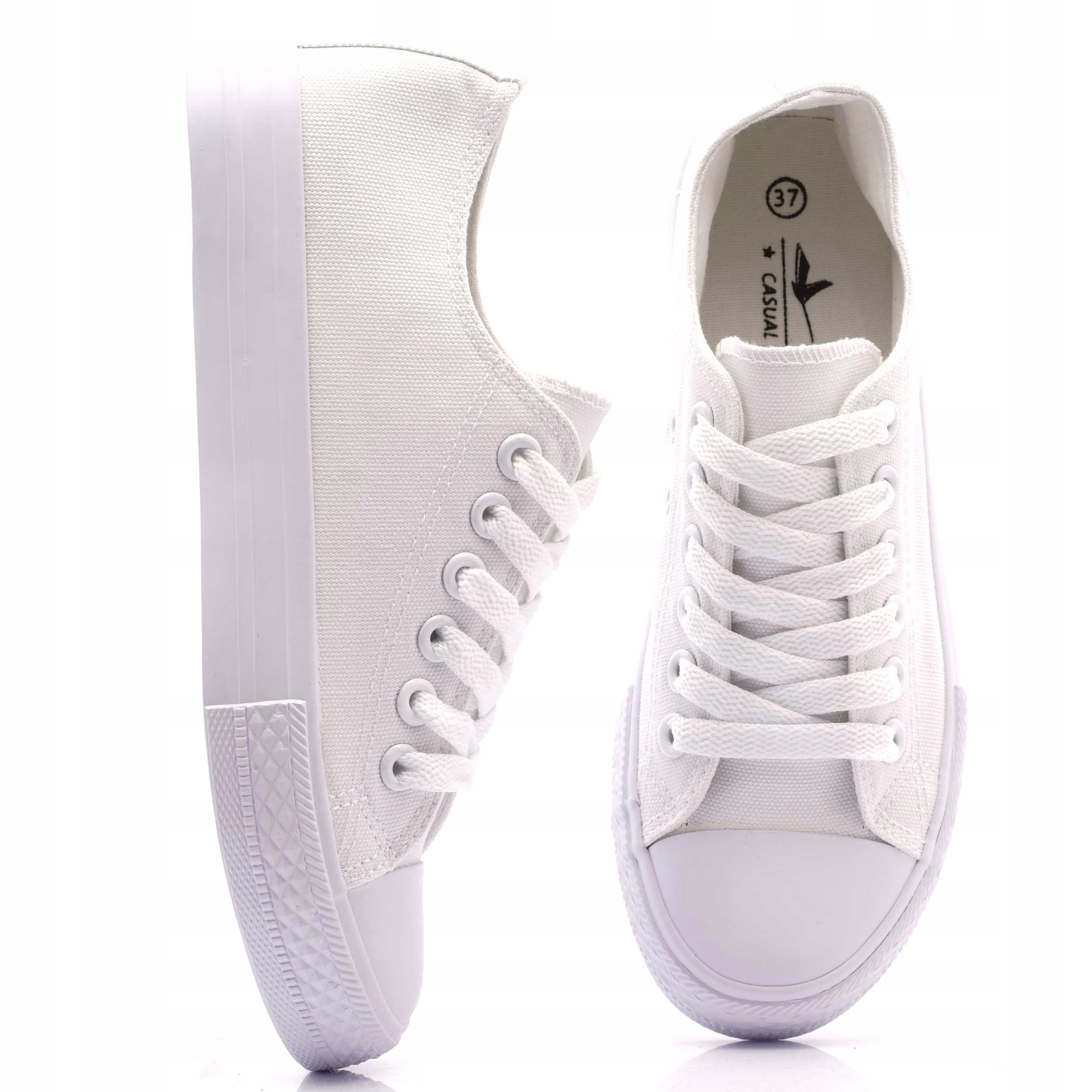 

Białe trampki All White tenisówki Jakość r. 41