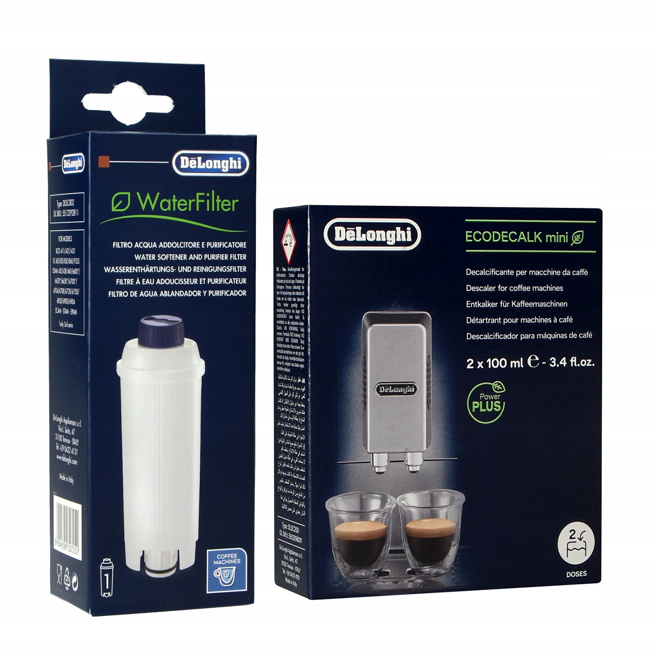 

Zestaw filtr DLSC002 EcoDecalk Mini 2x100ml